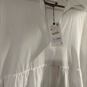 Zara white summer dress
